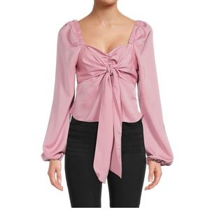 NWT BCBG Dusty Rose Long Sleeve Top